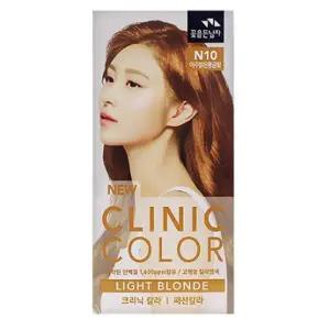 꽃을든남자 크리닉염색약 N10 아주밝은황금빛 새치 염색 멋내기 셀프
