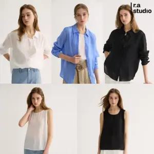 26SS 시어 크링클 블라우스나시 5종