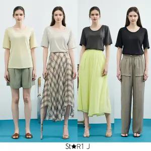 [스타일제이] 린넨블렌딩 시어티블라우스4종