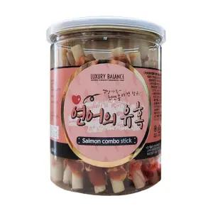 두뇌발달 강아지 간식 연어 스틱 4개 훈련용트릿 알레르기간식 부드러운간식