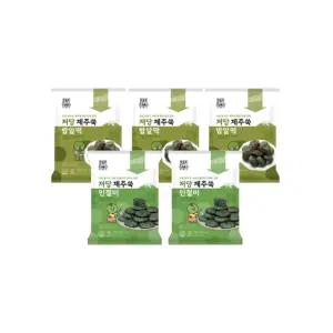 명미당 제주쑥 저당떡 400g 5개(제주쑥 밥알떡 30개+제주쑥 인절미 20개)