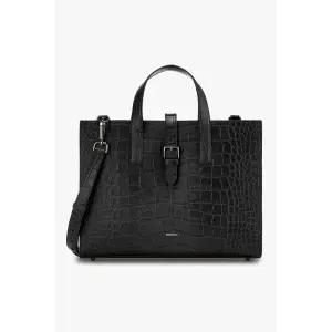 [엠포리오아르마니] 남성 블랙 크로커다일 엠보스트 레더 153633748