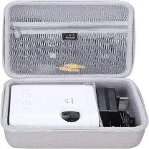 VISSPL 미니 프로젝터 1080P 풀 HD 지원 비디오 프로젝터와 호환되는 Aproca 케이스 액세서리용 휴대용