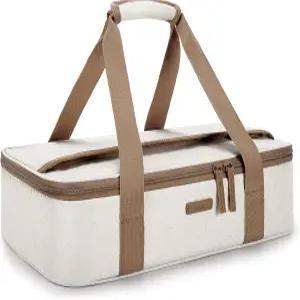 피크닉 요리 포틀럭 파티를 위한 뜨겁거나 차가운 음식용 투어잇 단열 카세롤 캐리어 9인치 x 13인치