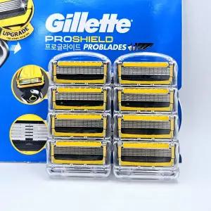 질레트 퓨전 프로쉴드 옐로우 5중 면도날 벌크형 8개입