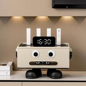 공유기 정리함 셋톱박스 캐릭터 S316 심플 와이파이 블랙 모뎀 가리개 케이스