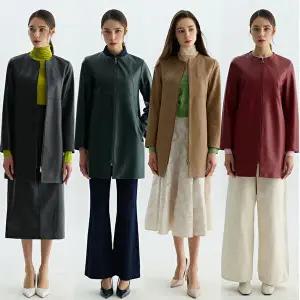 [헤스티지]26SS 여성 램스킨 가죽코트