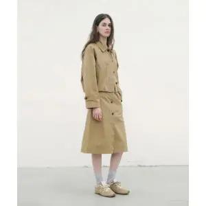 GCUT 세미A라인 버튼 스커트_브라운_7215335701 161994