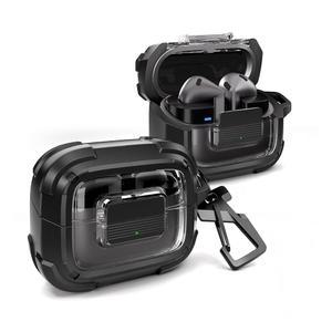 삼성 갤럭시 버즈3 FE 2025 포함된 커버 2024 보호 충격 케이스 러기드 포함 케이스용 범퍼 블랙이 방지 투명 덱스너 카라비너 키링 프로