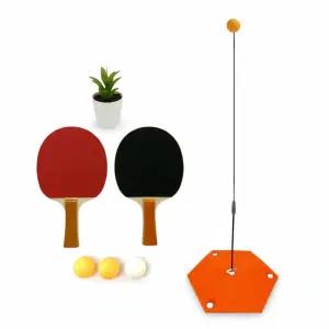 탁구거치대 셀프탁구치기 홈트 셀프 1인2인 연습 세트 고정식 연습기