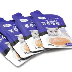 고양이 간식 조공 쮸루쮸루 헤어볼30gX12개 음수량짜먹는 습식 파우치 츄르 노령묘 냥이 음수량 츄대용량