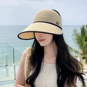 여자 M장식 니트썬캡 돌돌이 선캡 여름모자 비치모자 모자 썬캡 선캡