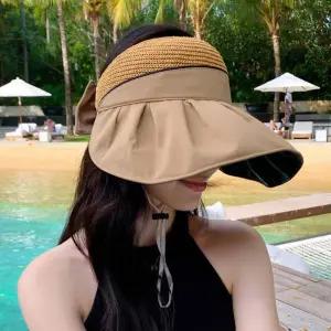여성 여름 돌돌이 버킷햇 1P 와이드챙 썬캡 패션 모자 바캉스모자 여름모자