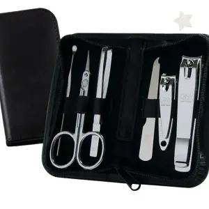 휴대용 손발톱 정리 도구 세트 케이스 포함 손톱깎이 가위 줄 족집게 귀이개 위생