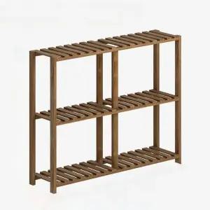 조립식 화분선반 원목 진열대 화분받침대 2단 발코니 스탠드