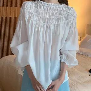 [귈림] 로맨틱 스모크 셔링 블라우스(G6SBL051P)