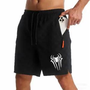 면 반바지 코튼 쇼츠 여름 남성 체커보드 패턴 스웨트팬츠 캐주얼 비치 농구 프린트 스포츠웨어 남자