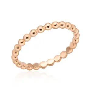 [비앤비골드] 14K 2mm 볼 체인 레이어드 반지 RSS23176