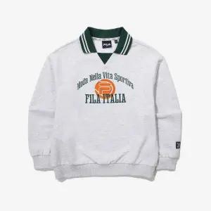 [보리보리/휠라 키즈]카라 포인트 맨투맨 (FK2POG1603M_WTM)