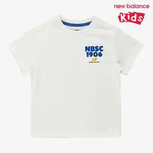 뉴발란스 키즈 에센셜 스몰로고 반팔티 NK9EE1102U-10 티셔츠 _