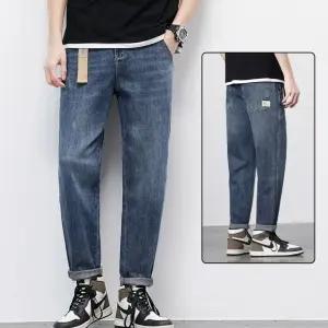 썬더볼츠 남자 남성 데님바지 배기핏 청바지 루즈핏 스퀘어 데님팬츠 9부 KKE3