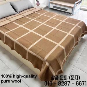 100% 양모 담요 겨울 두꺼운 더블 대형 사이즈 따뜻한 이불 캠핑 기숙사 소파 호텔 1.5x2/1.8x2/2x2.2m