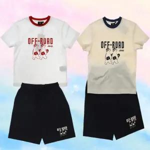 [대구백화점] [지프키즈]링거 반팔티 셋업(RD.NA)(KR2TSU595/KR2TPU995)