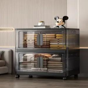 다용도 접이식 수납장 거실 폴딩 대형옷장캐비닛서랍