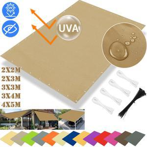 햇빛 가리개 캐노피 방수 내구성 정사각형 2M 차단 직사각형 그늘 자외선 4M 5M 있는