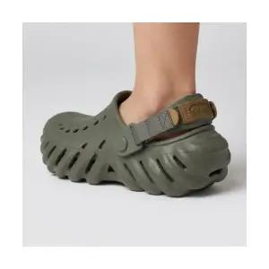 크록스 CROCS KIDS 에코 검 탭 클로그 키즈 - 더스티올리브 212541-3J5 288860