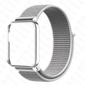 Xiaomi Mi Watch Lite 케이스 스트랩 용 나일론 팔찌 Redmi Watch 2 Lite 범퍼 Correa Band 용 금속 보호대