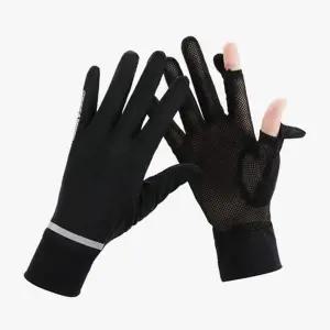 오픈형 GA78BX53 스포츠 장갑 블랙 등산 야간 자외선차단 냉감