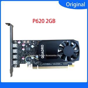 쿼드로 PCIe 그래픽 카드 4K 4X 미니 DP 워크스테이션 P620 2G 2GB GDDR5 4 x 디스플레이 포트
