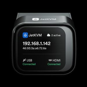 JetKVM IP-KVM 오픈 소스 원격 관리 탁상 제어 장치는 Mac/Windows/Linux 등 컴퓨터 컨트롤러를 지원합니다