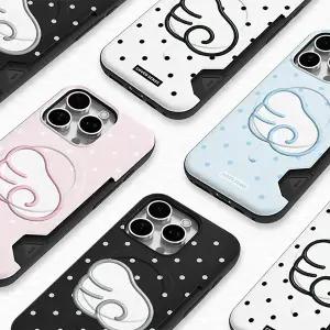 제작 엔젤도트패턴 2카드 맥세이프 범퍼 케이스 아이폰17시리즈