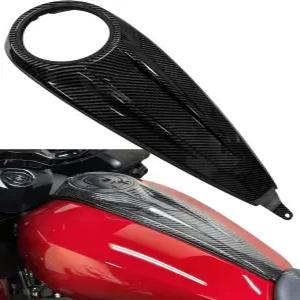 할리 투어링 CVO 스트리트 글라이드 로드 ST 울트라 2023-2025(탄소 섬유)와 호환되는 로우 프로파일 연료