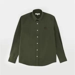 메종키츠네 폭스 헤드 패치 남녀공용 셔츠 LM00403WC0030 P360