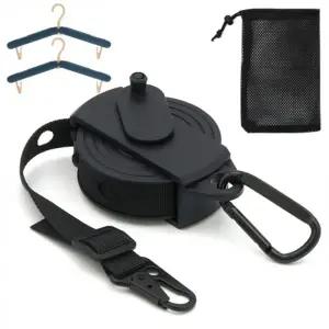 ACEPEED 차량용 캠핑용 휴대용 멀티 로프 데이지체인 C131 블랙+옷걸이2개