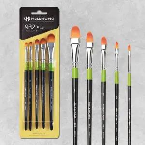 화홍 QB00YI07 982(F) 구성붓 (인조) 5본조 세트 수채화