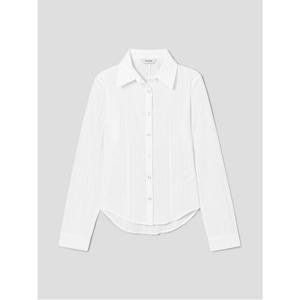 [에잇세컨즈] 슬림핏 시어 셔츠  화이트 (356364SM41)