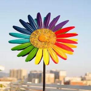 태양열 바람개비 철제 야외등 장식 대형