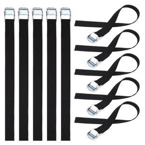 화물 묶음용 금속 버클 나일론 스트랩 검정색 내구성 캠 포함 물건의 로프를 조이고 고정하는 데 적합