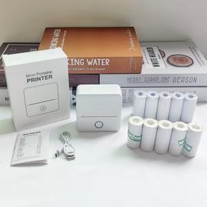 X6 다기능 미니 휴대용 프린터 열전사 무선 연결로 워크시트 라벨 사진 및 텍스트 인쇄 가능