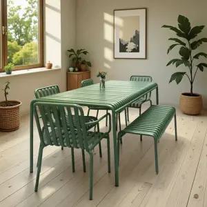 야외 테라스 벤치 철제 의자 테이블 인더스트리얼가구