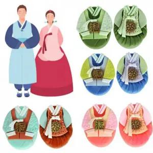 선물용 한복 복비누 디자인 수제 비누 전통