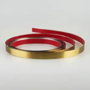 헝박 필 앤 스틱 메탈 트림 벽난로 거울 프레임 공예 및 가정 장식용 유연한 스테인리스 스틸 몰딩(샤이니