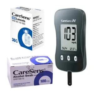 케어센스N 혈당측정기 + 솜100 침100