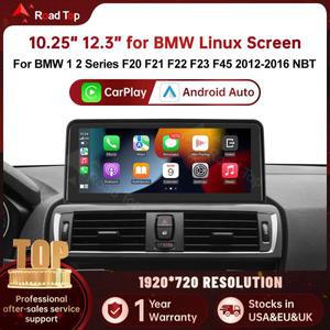 로드탑 10.25인치 12.3인치 무선 CarPlay 안드로이드 오토 멀티미디어 리눅스 스크린 BMW 1 2 시리즈 F20 F