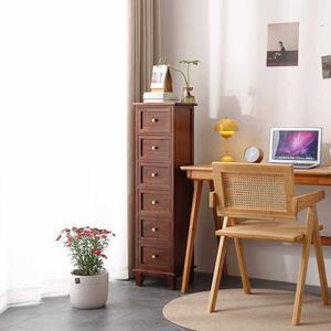 원목 5단 서랍장 거실 코너용 침실 협탁 미니 우드 수납장 세트