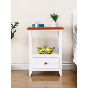 아메리칸 스타일 원목 협탁 수납장 거실 티테이블 침대 옆 진열장